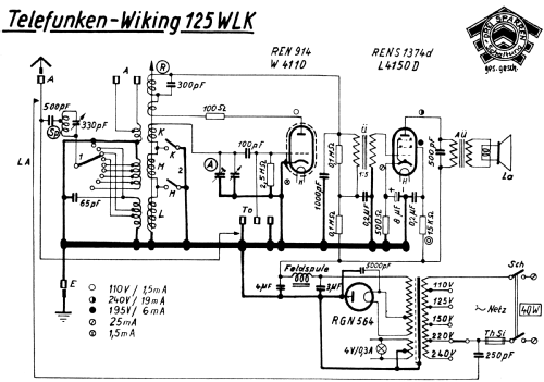 Wiking 125WLK ; Telefunken (ID = 1973480) Radio