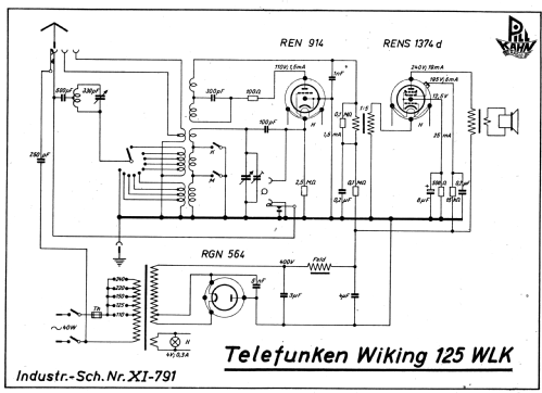Wiking 125WLK ; Telefunken (ID = 1973483) Radio