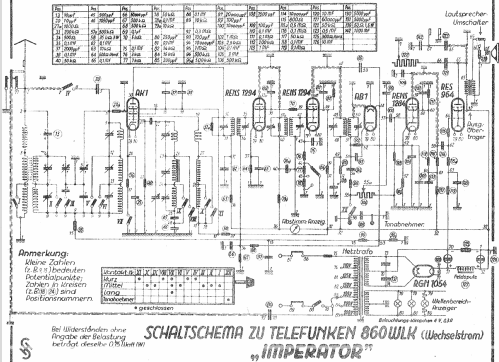 Imperator 860WLK ; Telefunken; Wien (ID = 1884766) Radio