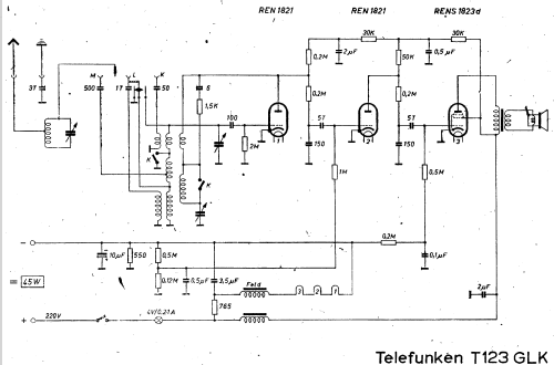 Kurier 123GL/o ; Telefunken; Wien (ID = 27917) Radio