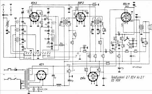 2T65VGR; Telefunken; Budapest (ID = 227195) Radio