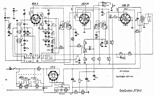 3T64U; Telefunken; Budapest (ID = 227168) Radio