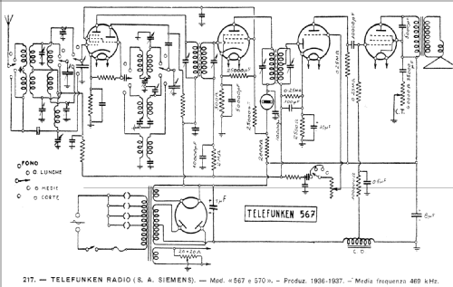 567; Telefunken Italia, (ID = 54087) Radio