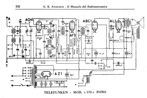 570 Fono; Telefunken Italia, (ID = 2599324) Radio