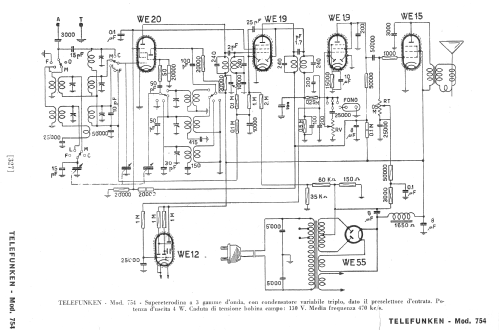 754; Telefunken Italia, (ID = 255721) Radio