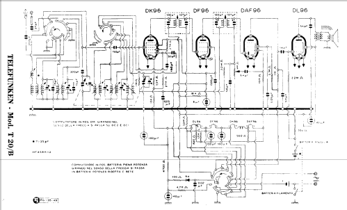 Chéri T20B; Telefunken Italia, (ID = 980464) Radio