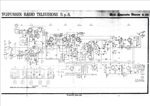 Concerto Stereo R234; Telefunken Italia, (ID = 1740624) Radio