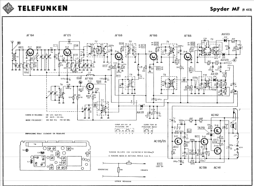 Spyder MF R453; Telefunken Italia, (ID = 760688) Radio