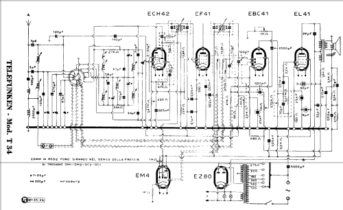 T34; Telefunken Italia, (ID = 969053) Radio