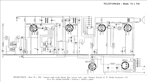 T60; Telefunken Italia, (ID = 255711) Radio