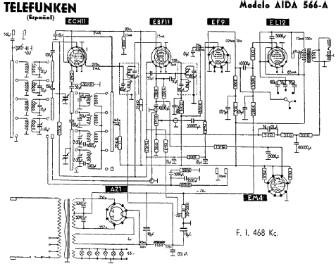 Aida 566A; Telefunken (ID = 199134) Radio