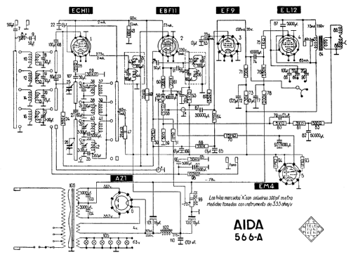 Aida 566A; Telefunken (ID = 199135) Radio