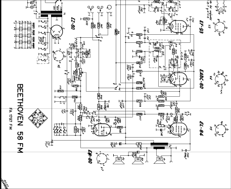Beethoven 58 FM FA1797FM ; Telefunken (ID = 325139) Radio