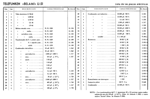 Belami 1165-U; Telefunken (ID = 272790) Radio