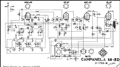 Campanela 58-3D U1736D; Telefunken (ID = 561825) Radio