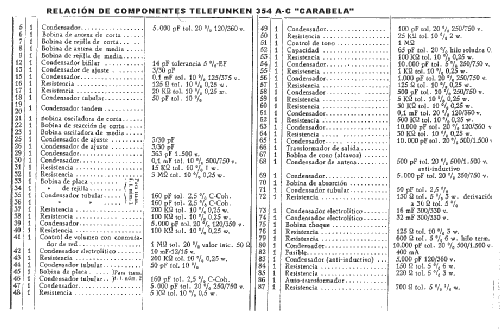 Carabela 354 A-C; Telefunken (ID = 81229) Radio