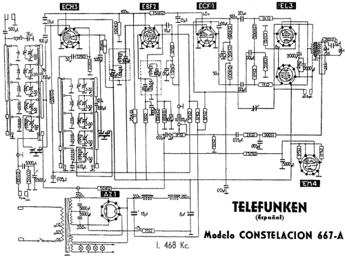 Constelacion 667A; Telefunken (ID = 251117) Radio