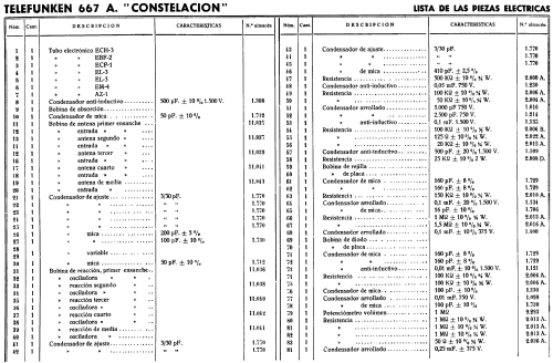Constelacion 667A; Telefunken (ID = 279403) Radio