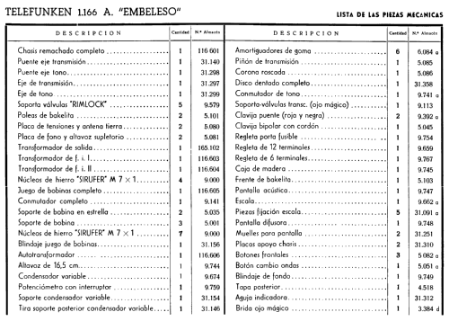 Embeleso 1166AC; Telefunken (ID = 325440) Radio