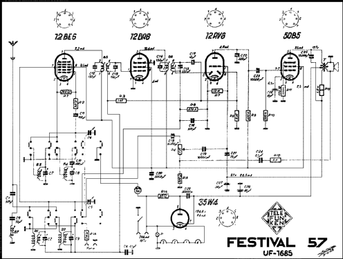 Festival 57 UF-1685; Telefunken (ID = 564099) Radio