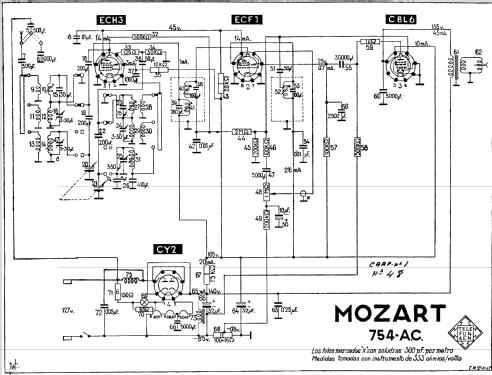 Mozart 754AC; Telefunken (ID = 279875) Radio