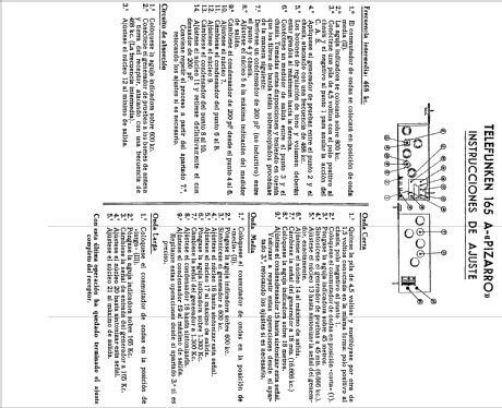 Pizarro 165A; Telefunken (ID = 234679) Radio