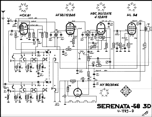Serenata 58 3D U-1725-D; Telefunken (ID = 759454) Radio
