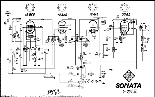 Sonata U-054-II ; Telefunken (ID = 564062) Radio