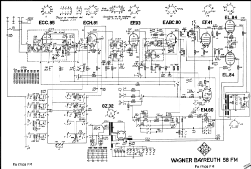 Wagner Bayreuth 58 FM FA-17109-FM; Telefunken (ID = 562862) Radio