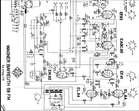 Wagner Bayreuth 58 FM FA-17109-FM; Telefunken (ID = 562864) Radio