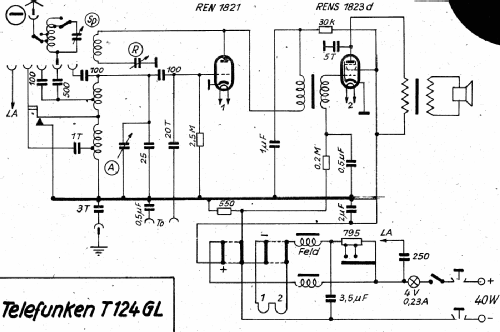 Donauland 124GL/o ; Telefunken; Wien (ID = 2899280) Radio