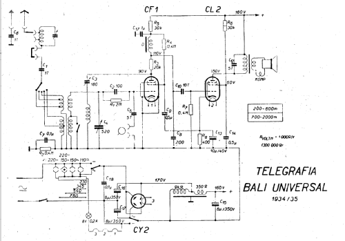 Bali Universal ; Telegrafia, akc. (ID = 20157) Radio