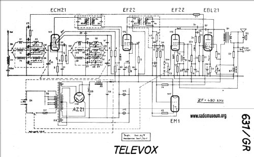 631GR; Televox Marke der (ID = 20626) Radio