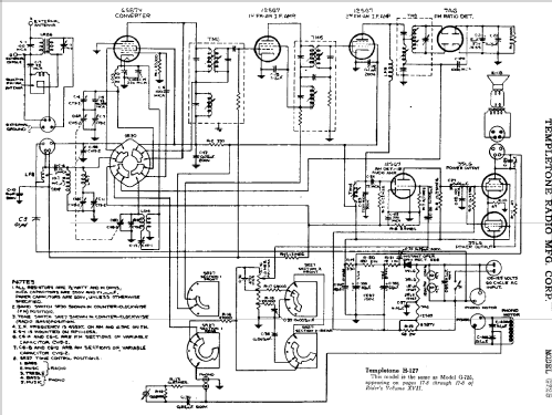 H-127 ; Templetone Radio Mfg (ID = 714214) Radio