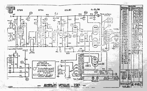 Amplificateur 730S; Teppaz; Lyon (ID = 1695298) Ampl/Mixer