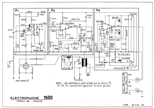 Électrophone stéréo 1500; Teppaz; Lyon (ID = 1453869) R-Player