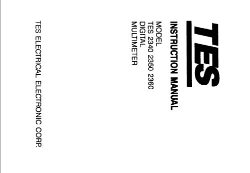 Multimeter TES-2360; TES Electrical (ID = 2191461) Equipment