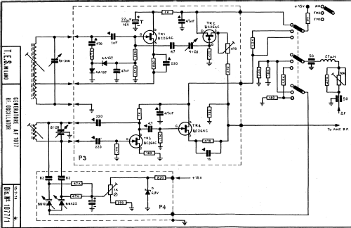 Generatore AM-FM Stereo AF-1077; TES - Tecnica (ID = 704906) Ausrüstung