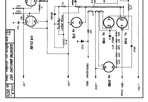 Generatore di Monoscopio GM-1257B; TES - Tecnica (ID = 2164462) Equipment