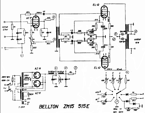 Bellton ZM15 515E; Tesla; Praha, (ID = 493892) Ampl/Mixer