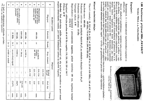 Favorit T505-A; Tesla; Praha, (ID = 96784) Radio