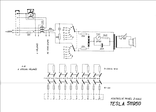 Kontrolni panel Z-4800 511 950; Tesla; Praha, (ID = 494762) Altri tipi