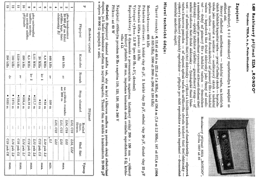 Rondo 522A; Tesla; Praha, (ID = 94272) Radio