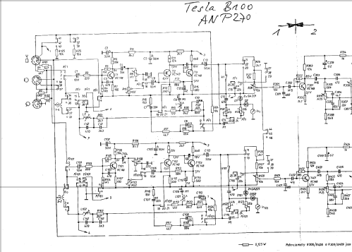 Stereobandgerät B100 ANP270; Tesla; Praha, (ID = 876002) Enrég.-R