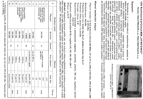 Symfonic 603A; Tesla; Praha, (ID = 94546) Radio