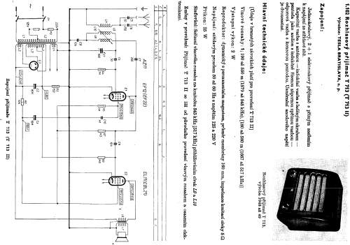 T713; Tesla; Praha, (ID = 96781) Radio