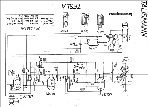 Talisman 305U; Tesla; Praha, (ID = 20640) Radio