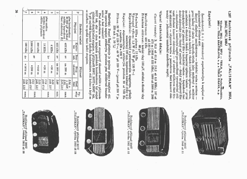 Talisman 305U; Tesla; Praha, (ID = 30794) Radio