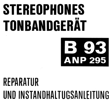 B93 Stereo ANP 295; Tesla; Praha, (ID = 1594396) R-Player