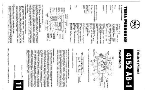 Camping 28 4152AB-1; Tesla; Praha, (ID = 1471124) Television